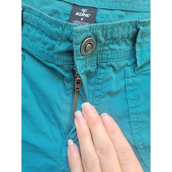 KÜHL women's Kontra or Splash shorts in a teal/turquoise color size 8 Hiking Out - Picture 4 of 10